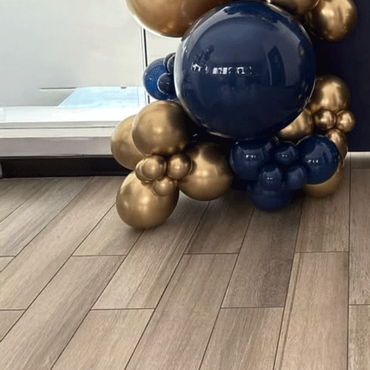The Dark Blue & Golden Birthday Setup
