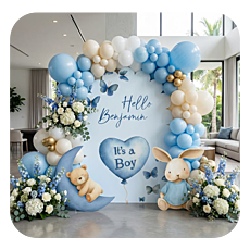 Blue Theme Baby Shower