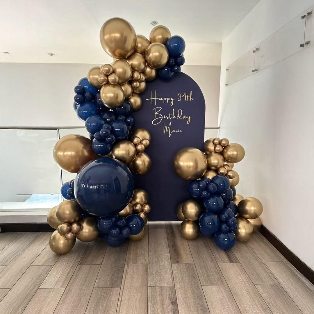 The Dark Blue & Golden Birthday Setup