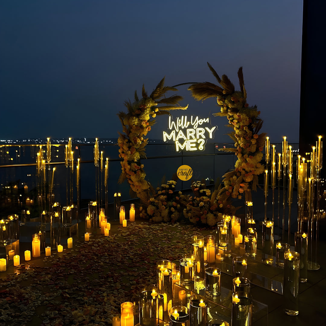 The Ring Marry Me Proposal Setup