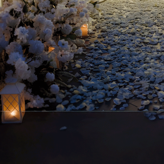 The Big Letter Romantic Proposal Decor