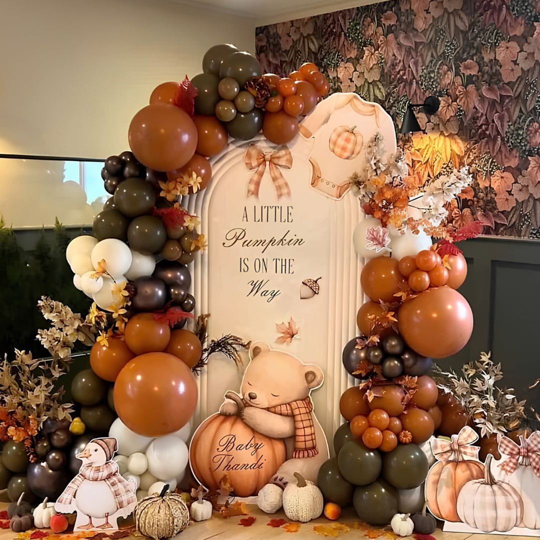 Pumpkin Theme Baby Shower Decoration
