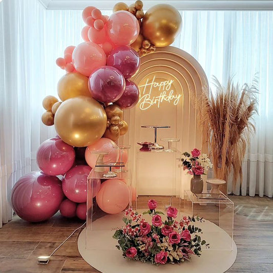 The Arch with Boho Birthday Setup